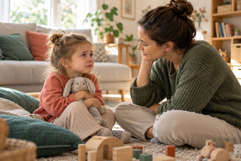 Mama ramiai padeda vaikui išgyventi stiprias emocijas